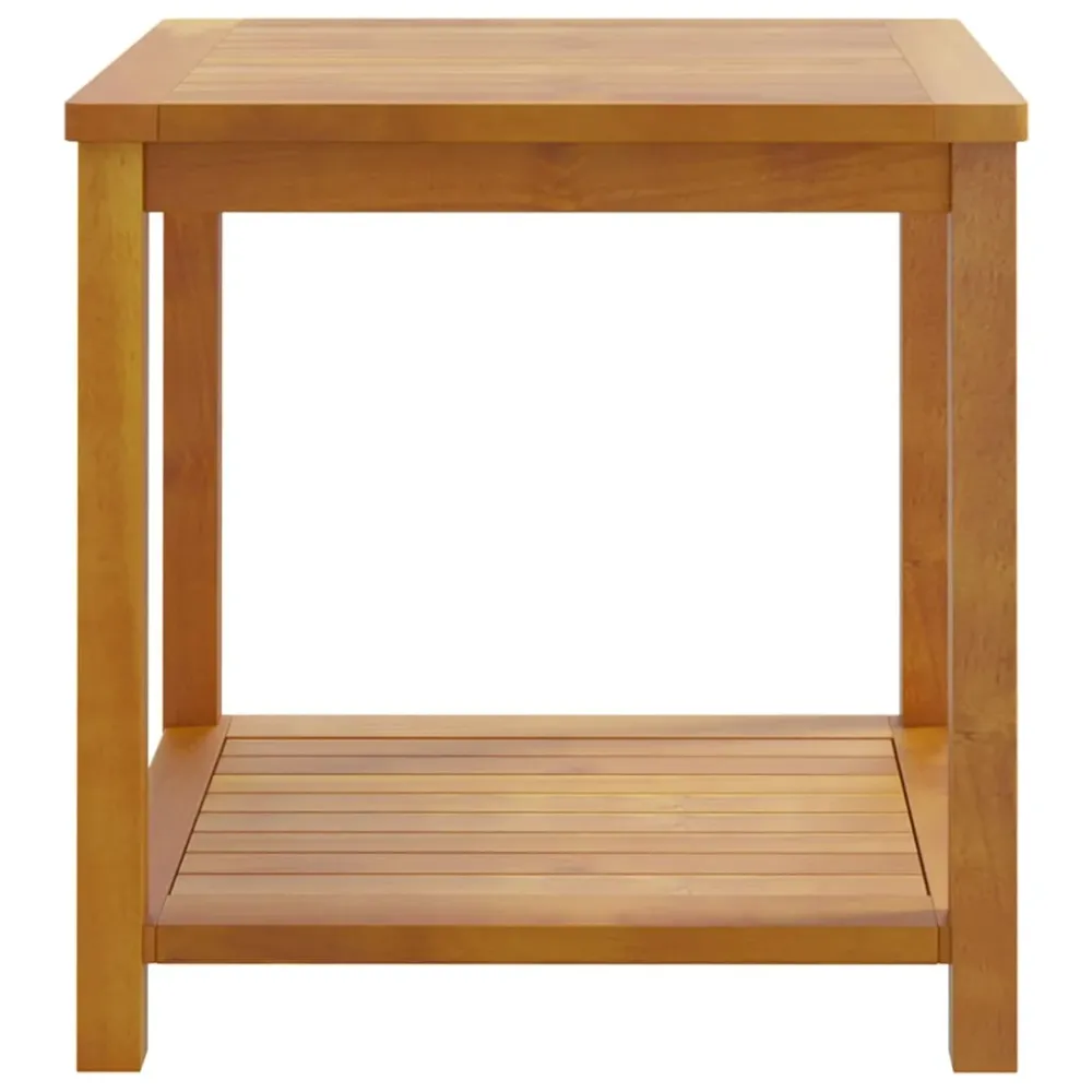 Rangement professionnel Table d'appoint en bois d'acacia massif 45 x 45 x 45 cm DEC040261