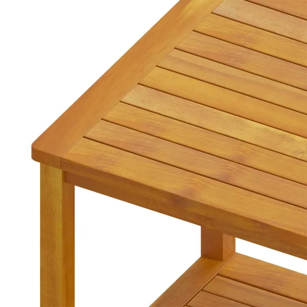 Rangement professionnel Table d'appoint en bois d'acacia massif 45 x 45 x 45 cm DEC040261