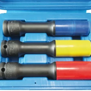Inserts d'écrou de roue en acier SW 1/2" 17 19 21 mm 3 pièces long 07880L se procurer à bas prix