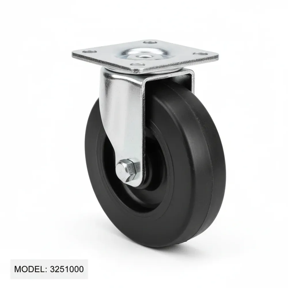 ROUE ANTI FEU FIXE 100 NOIR 325100