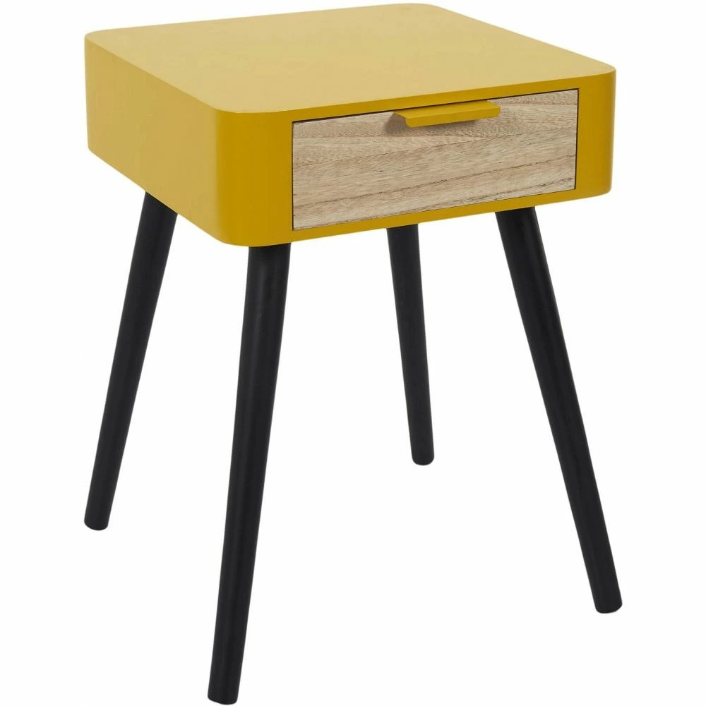 Support smartphone Chevet en bois 1 tiroir zoran