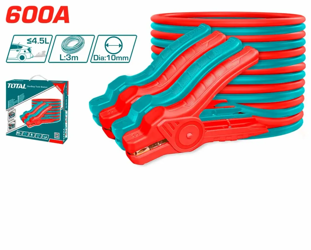Cable de démarrage Voiture - Cosse pince batterie - 600 - 3 M