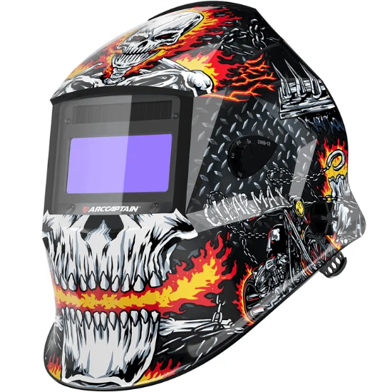 Arccaptain Skeletonknight Lcd Auto-Darkening Welding Helmet Sensitivity Control