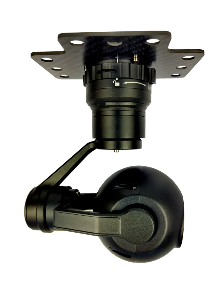 Cardan de caméra thermique TOPOTEK KIP640G25-objectif 25mm imageur thermique 640*512 avec cardan à 3 axes pour Drone UAV