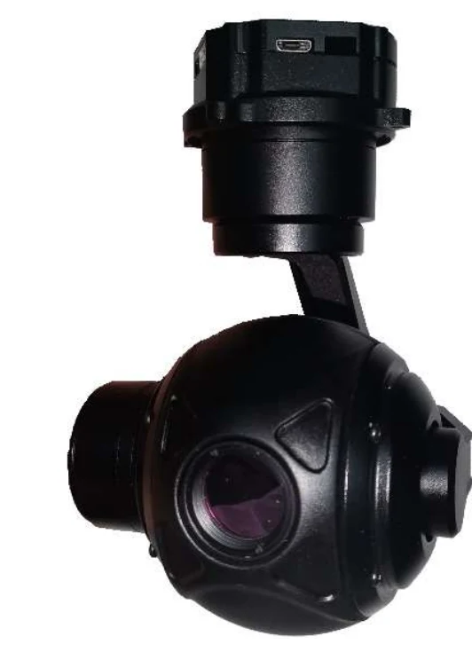 Cardan de caméra thermique TOPOTEK SIP640G13-caméra d'imagerie thermique 13mm 640x512 cardan PTZ 3 axes avec sortie IP pou...