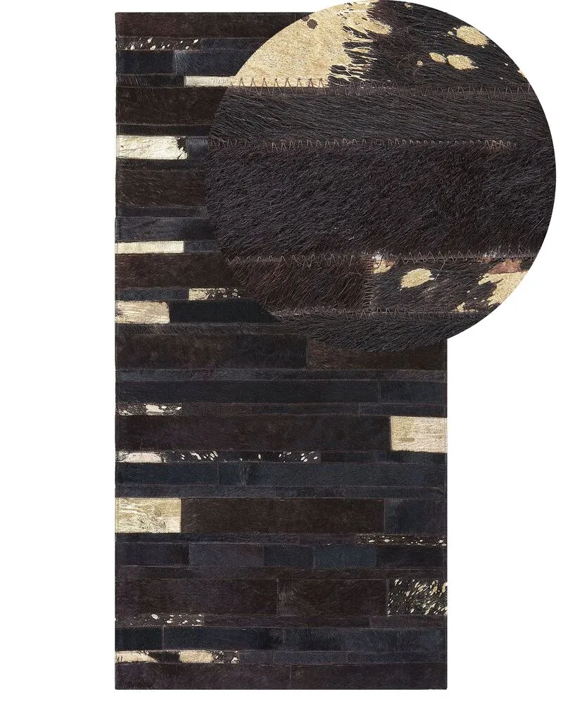 Cowhide Area Rug 80 x 150 cm Caramel ARTVIN