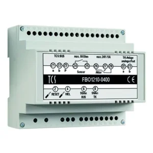 Interface TCS pour la connexion à des réseaus de télécommunication via un port analogique jusqu'à 64 destinations...