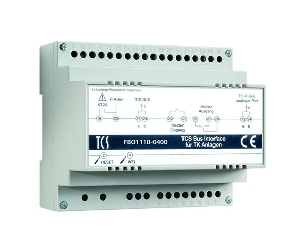 Interface TCS (TKI) pour la connexion à des réseaus de télécommunication via un port analogique jusqu'à 64 destin...