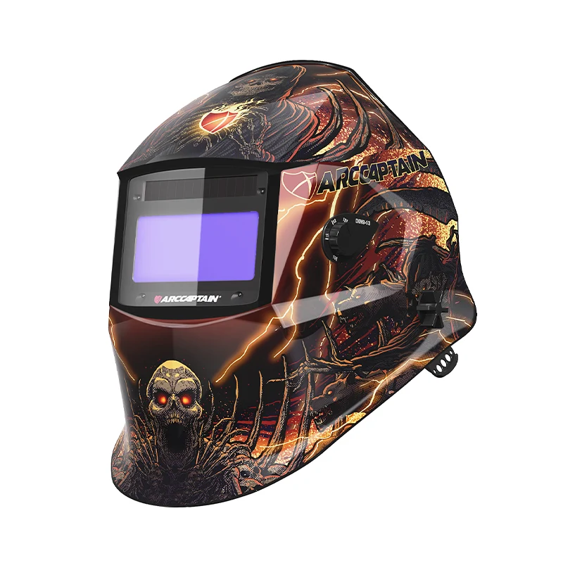 Lightweight Moelleux Protective Helmet Death Skull ClearLite X100