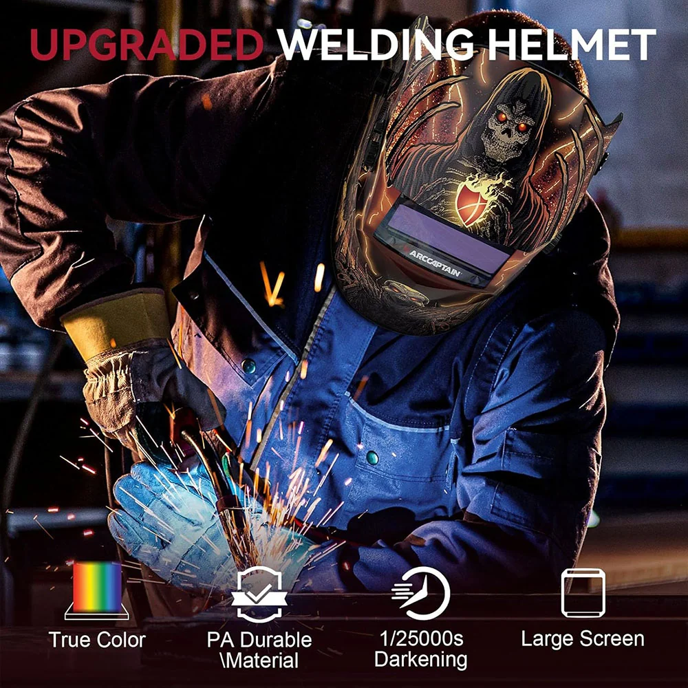 Lightweight Moelleux Protective Helmet Death Skull ClearLite X100