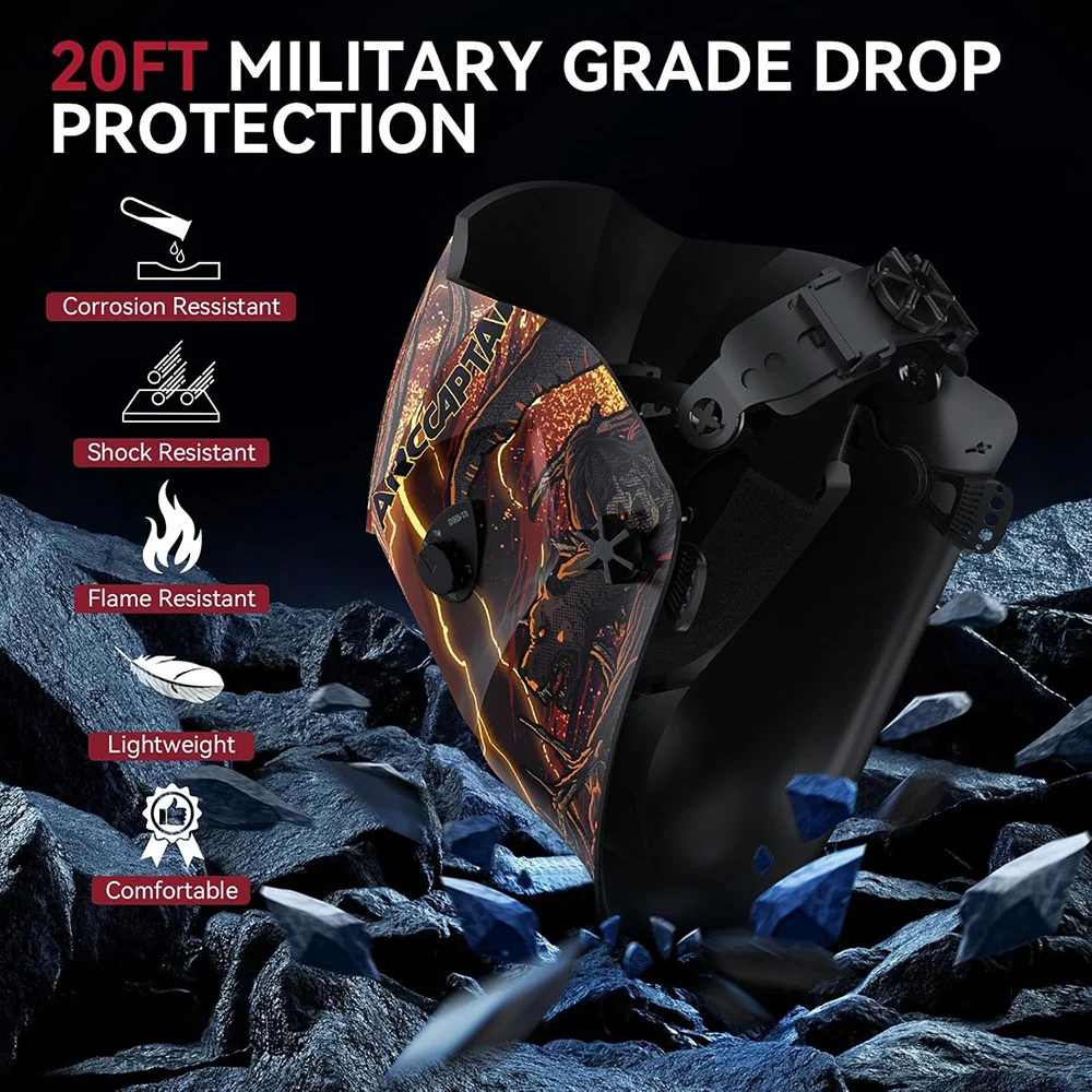Lightweight Moelleux Protective Helmet Death Skull ClearLite X100