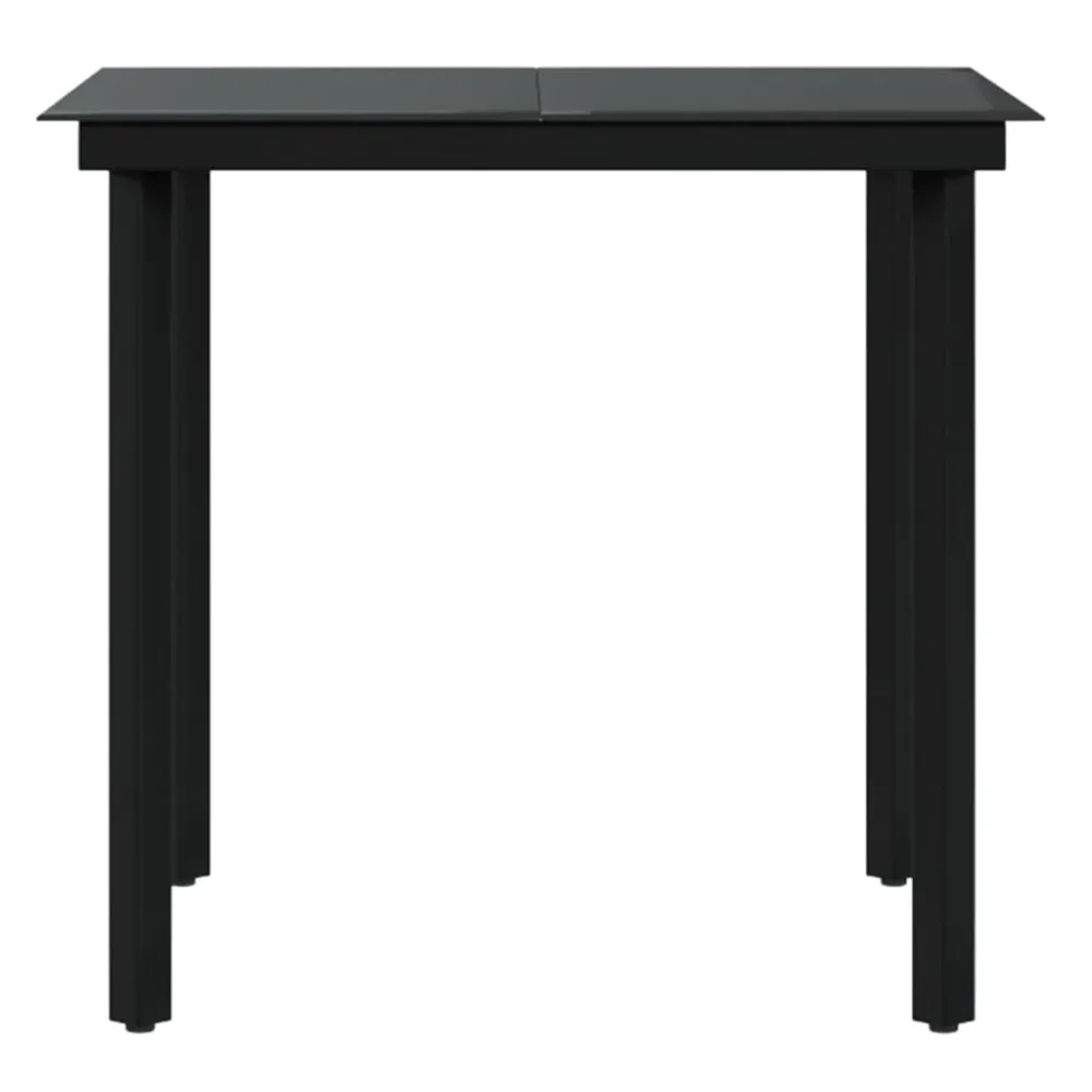 Mobilier à dîner d'extérieur avec coussins 3 pièces gris et noir 02_0014698