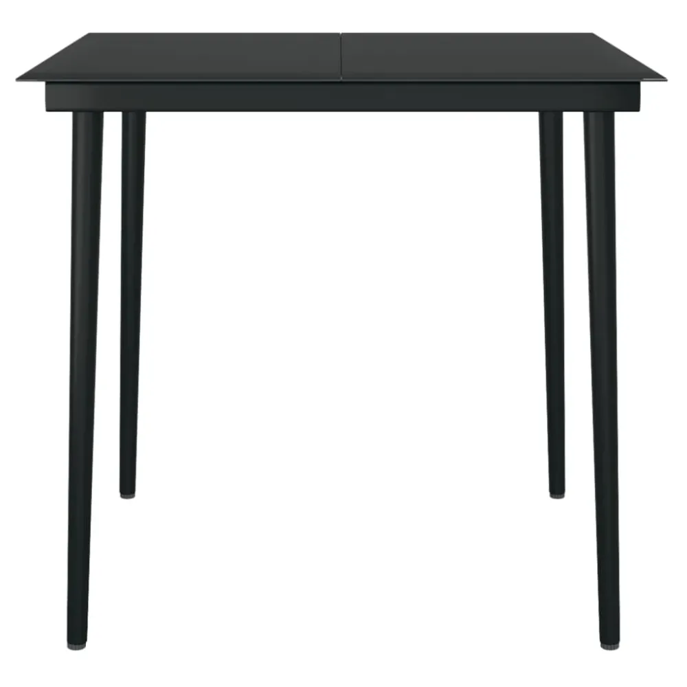 Mobilier à dîner d'extérieur avec coussins 3 pièces gris et noir 02_0014697