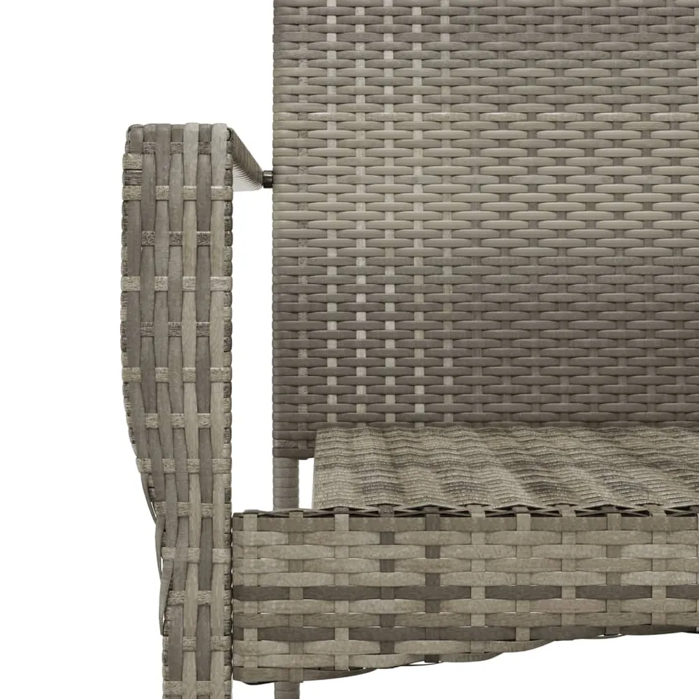 Mobilier à dîner de jardin et coussins 7 pièces noir et gris rotin 02_0014905