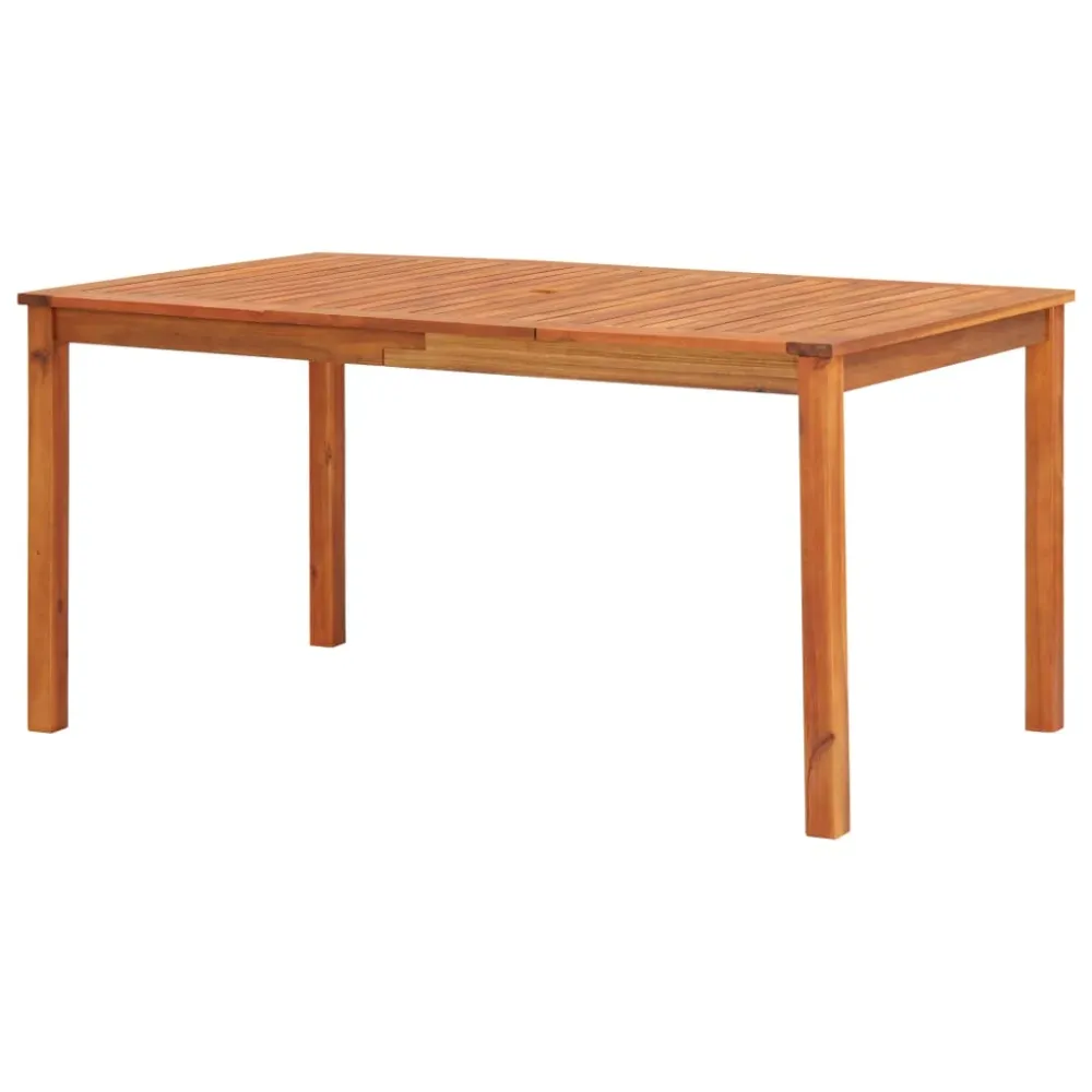 Mobilier à dîner de jardin 7 pièces avec coussins acacia robuste 02_0014804