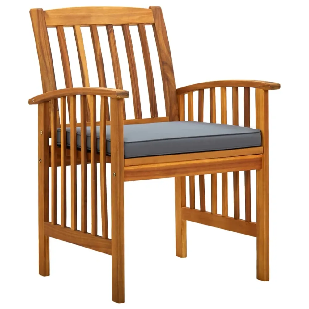 Mobilier à dîner de jardin 7 pièces avec coussins acacia robuste 02_0014804