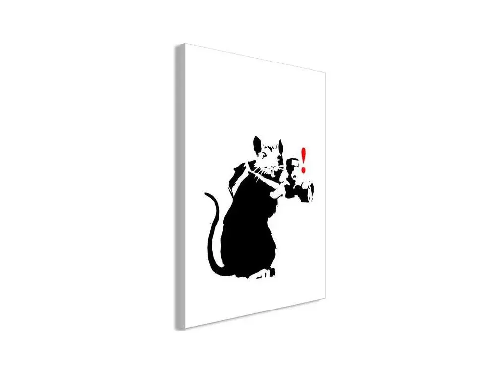 Tableau Rat Photographer 1 Pièce Vertical : Taille - 80 x 120 cm