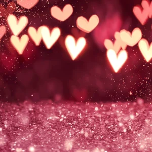 Toile de fond Bokeh Love Heart pour la photographie de la Saint-Valentin D1033