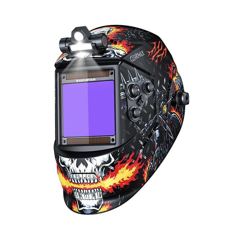 Welding Helmet LED Light Skull Knight CozyCraft X200