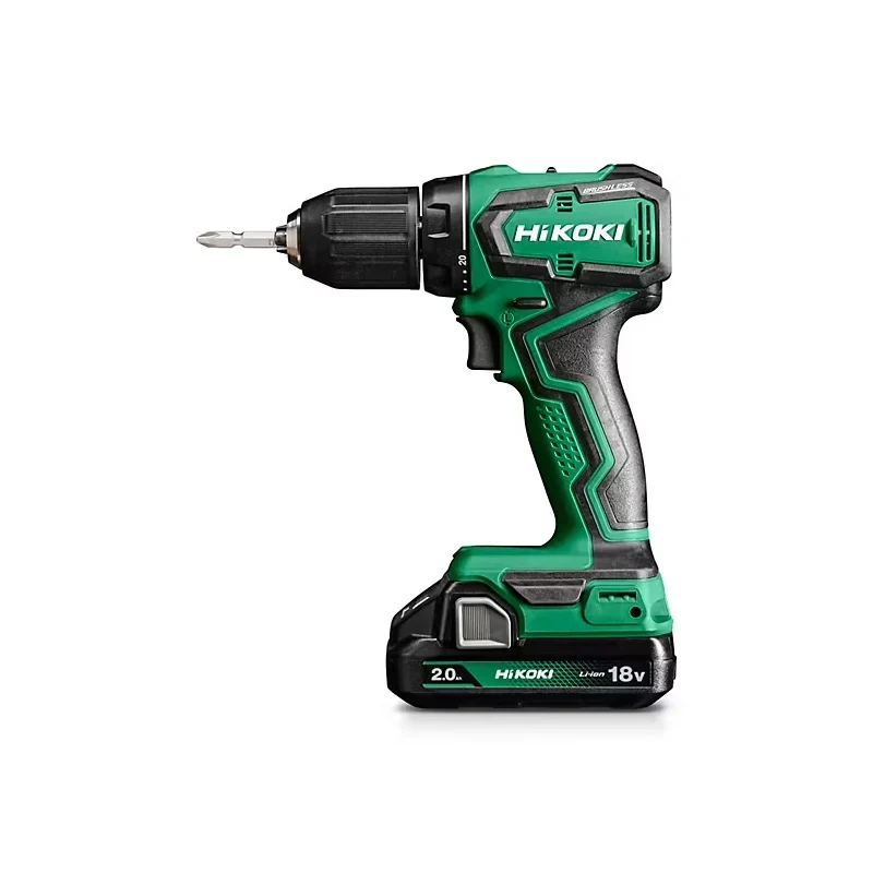 Perceuse visseuse 18V 2Ah Brushless 55Nm HIKOKI DS18DDWRZ Pratique ma. auto 13mm HitCase