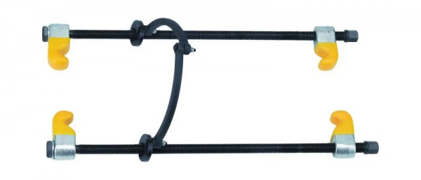 Tendeur à ressort universel NEXUS avec support de sécurité crochet plastifié diamètre de serrage 110-180 mm plage de trava...