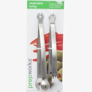 Mini Vegetable Tongs - Silver