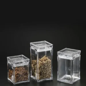 Prism Acryllic Canister 3 Pce - Translucide