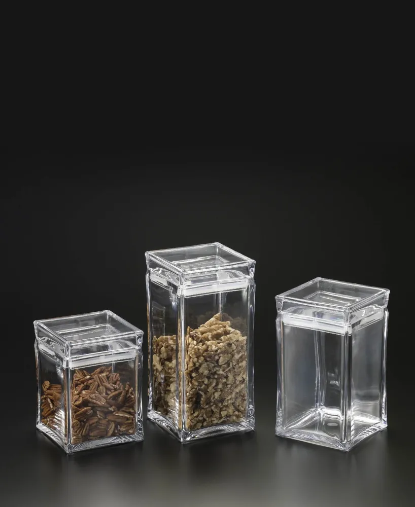 Prism Acryllic Canister 3 Pce - Translucide