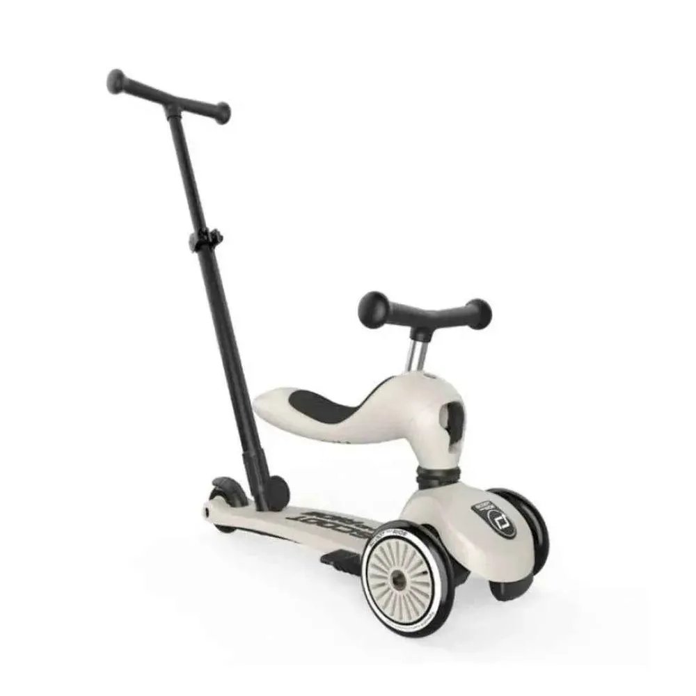 Scoot & Ride® Highwaykick 1 Push and Go Ash avec mousses incluses
