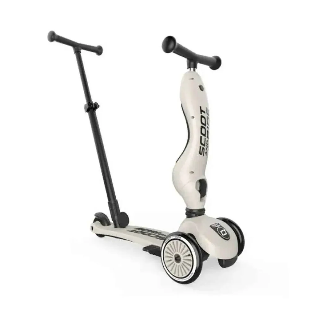 Scoot & Ride® Highwaykick 1 Push and Go Ash avec mousses incluses