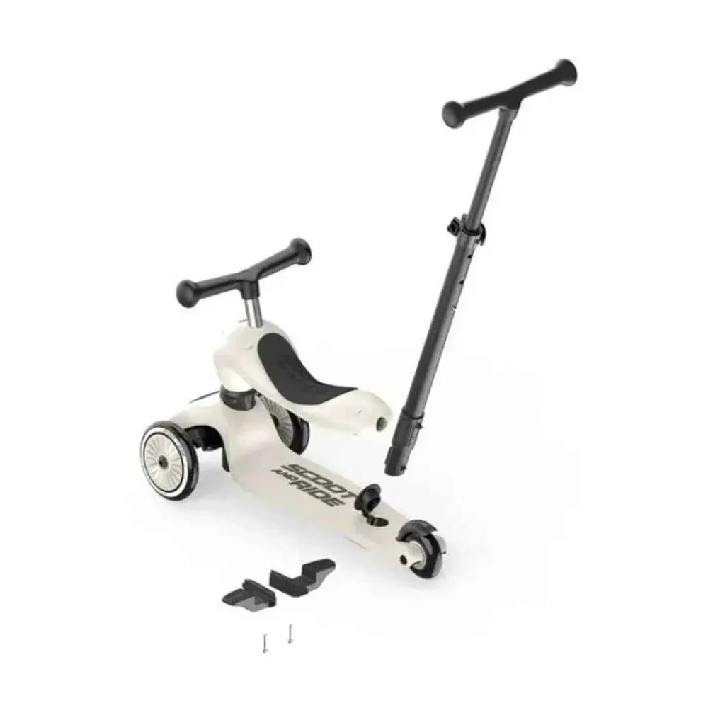 Scoot & Ride® Highwaykick 1 Push and Go Ash avec mousses incluses