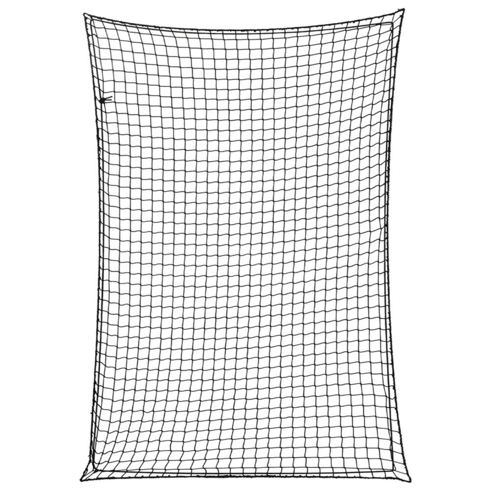 Filet pour remorque couverture de protection d'arrimage cargaison galerie de toit avec corde élastique 5 x 3,5 m PP noir 0...