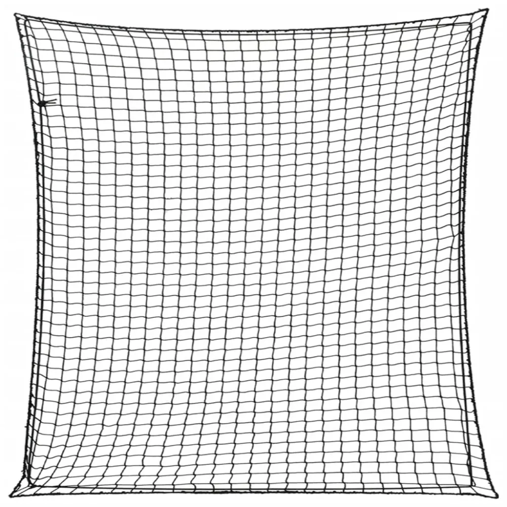 Filet pour remorque couverture de protection d'arrimage cargaison galerie de toit avec corde élastique 4 x 4 m PP noir 02_...