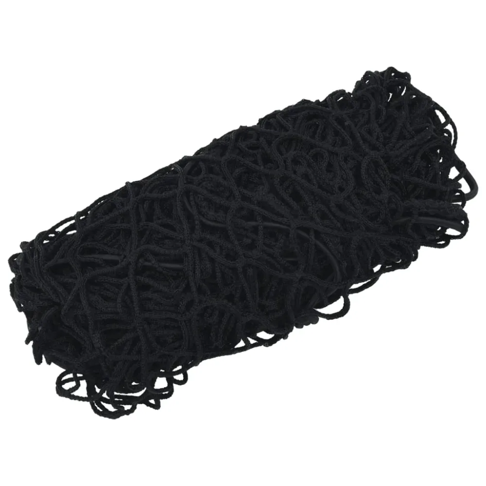 Filet pour remorque couverture de protection d'arrimage cargaison galerie de toit avec corde élastique 4 x 4 m PP noir 02_...