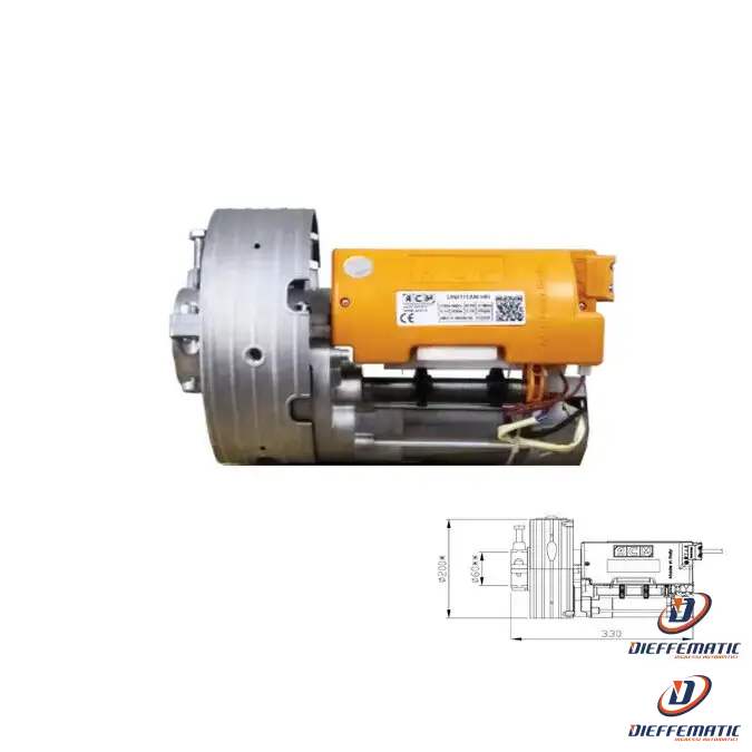 Motore Acm Serranda Automatica 170kg Asse 48/60 Molle 200/220 230v Senza Freno avec fixation universelle