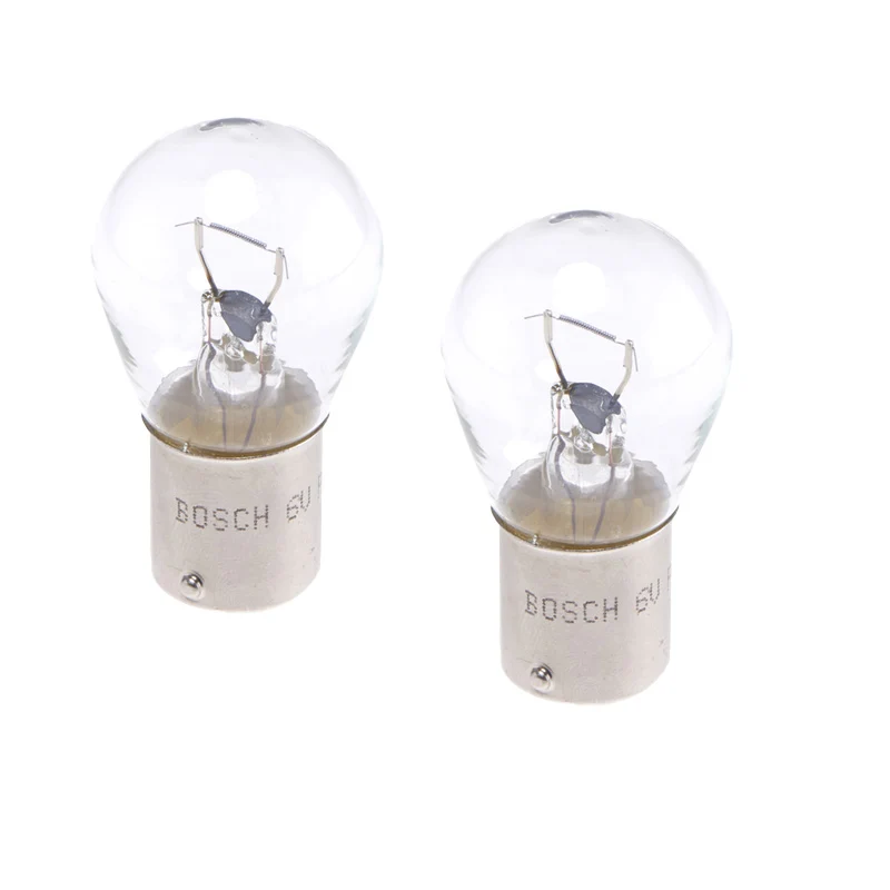 Pack 2 ampoules BOSCH 1987301050 Longlife 12V 21W BA15S avec connecteur H7