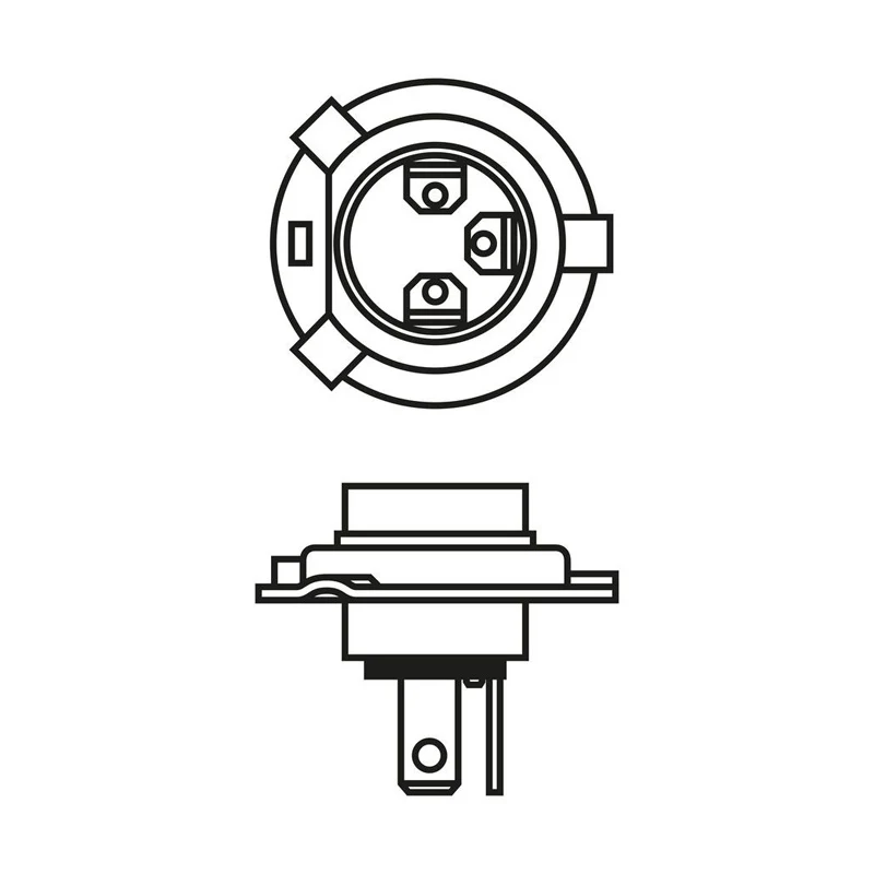 Pack 2 ampoules BOSCH 1987301181 projecteur longue portée H4 12V 60W P43t compatible avec Volkswagen Golf