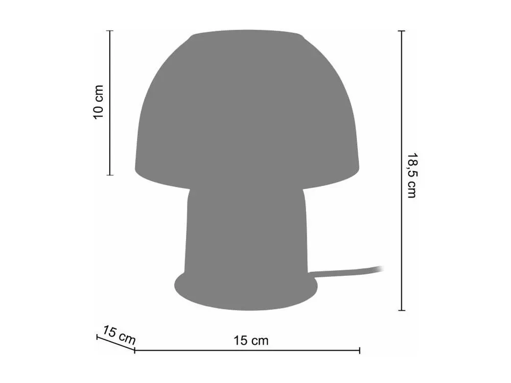 Ampoule phare ELVIRA - Lampe de chevet champignon métal violet