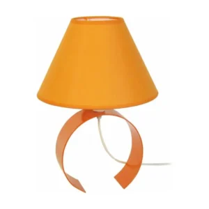 Ampoule de projecteur KOLI - Lampe de chevet demi cylindrique métal orange