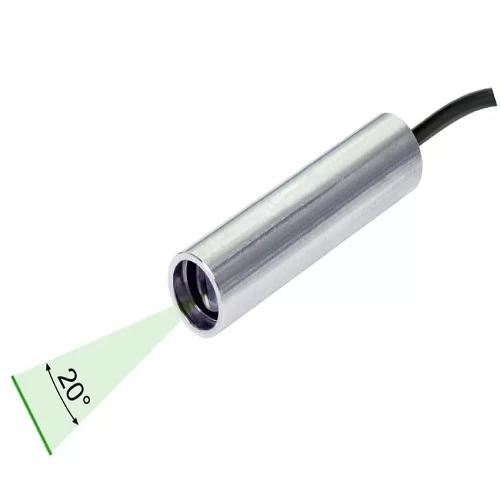 40 cm Focus 20 Deg 520 nm Class 1M Vert êt Line Laser Module VLM-520-57 LPO-D20-F40