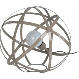 GLOBE JUNON 300 - Lampe poser globe métal taupe pour remplacement