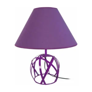 Lampe poser poser métal violet 57 cm.