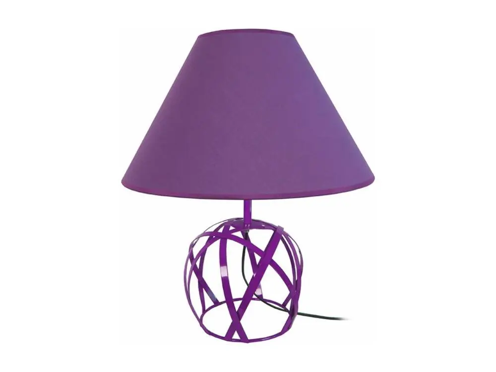 Lampe poser poser métal violet 57 cm.
