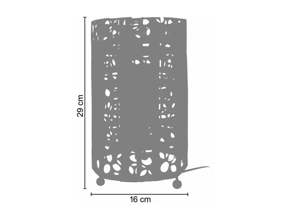 ZEN - Lampe de chevet cylindrique métal vilolet et or pour voitures