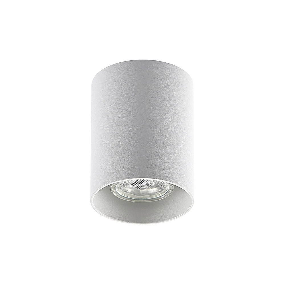 ELC Efey plafonnier, GU10, rond, blanc avec Garantie 2 Ans