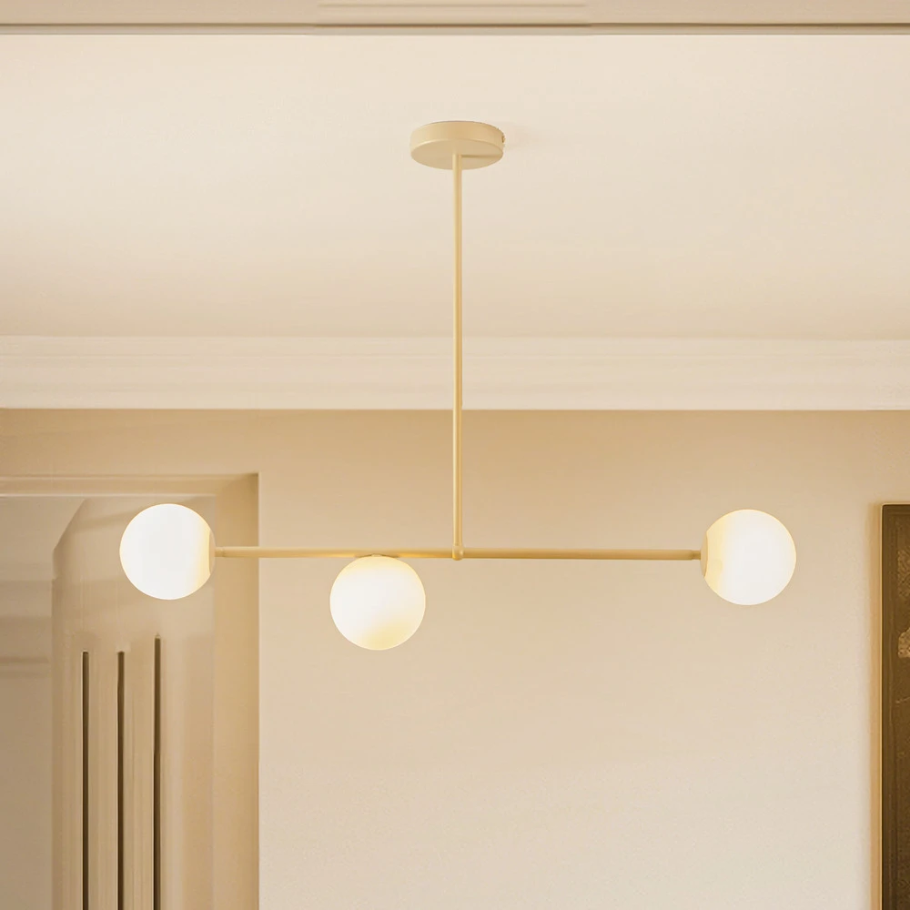 Kit clignotant Plafonnier Gama, à 3 lampes, doré