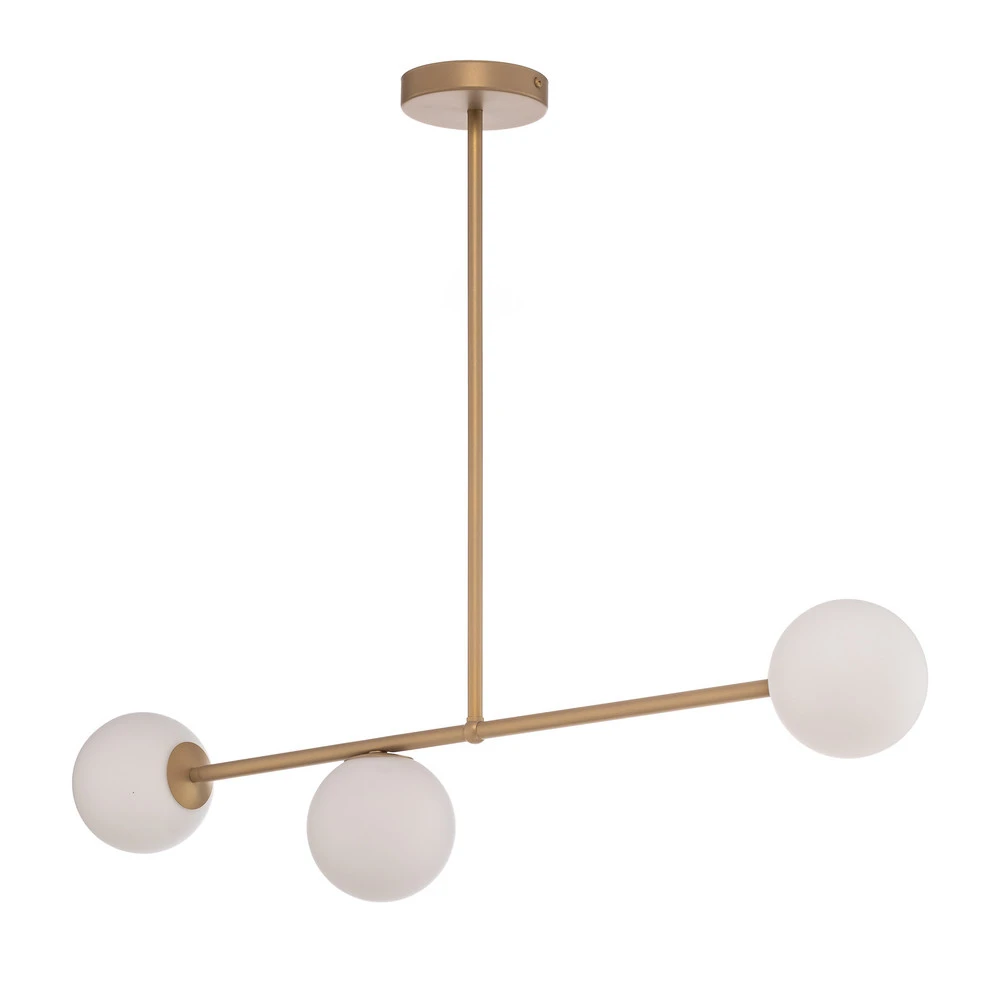 Kit clignotant Plafonnier Gama, à 3 lampes, doré