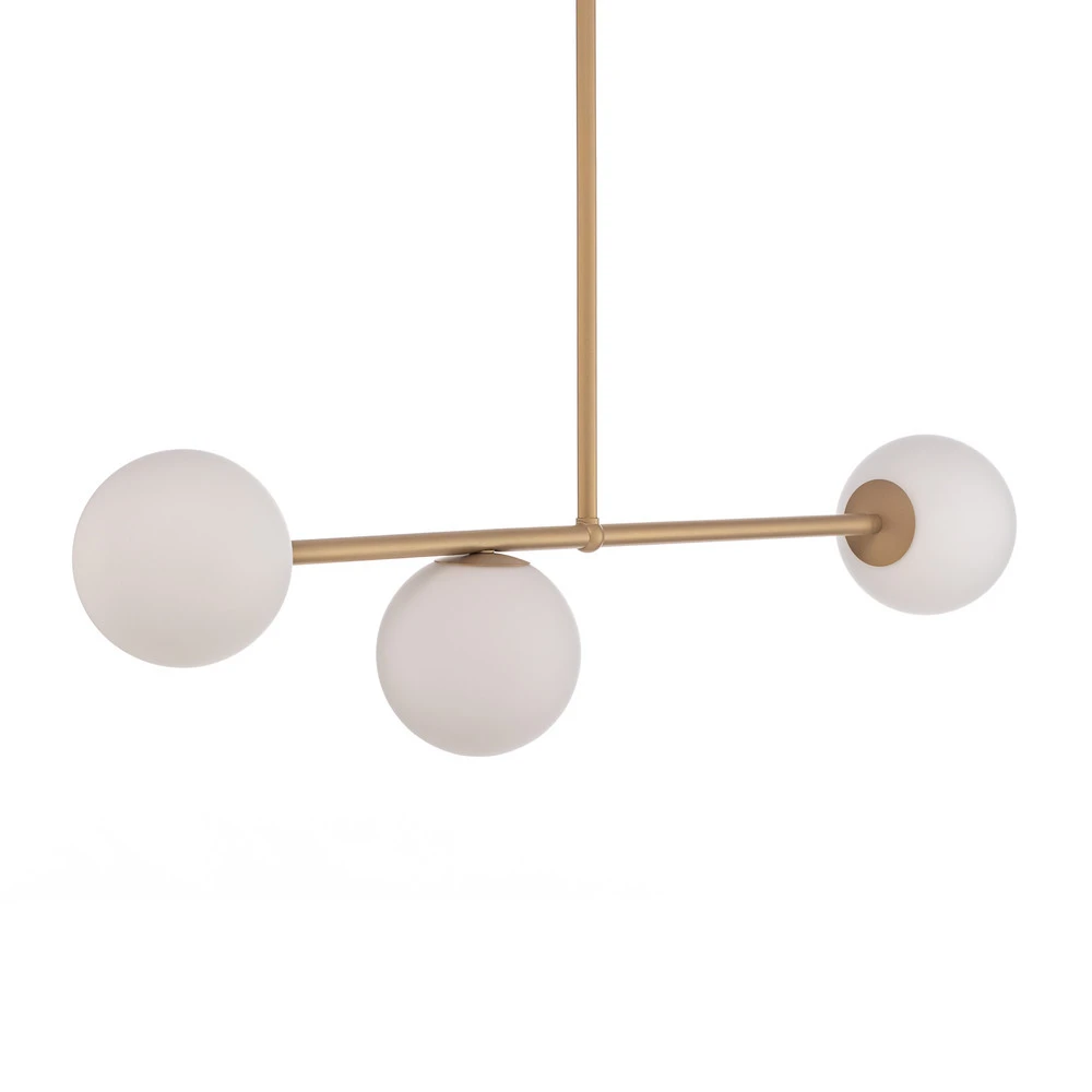 Kit clignotant Plafonnier Gama, à 3 lampes, doré