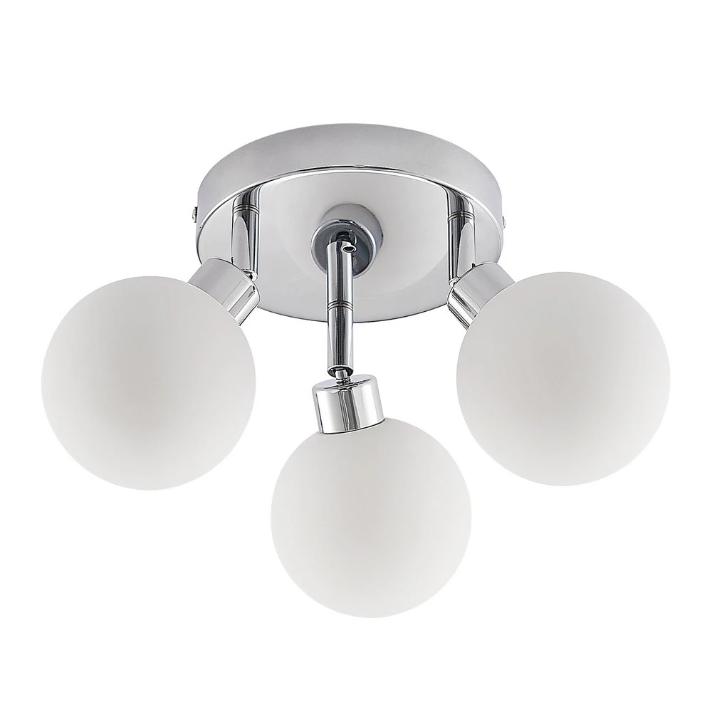 Lindby Zaniba plafonnier, chromé, rond H7 12V