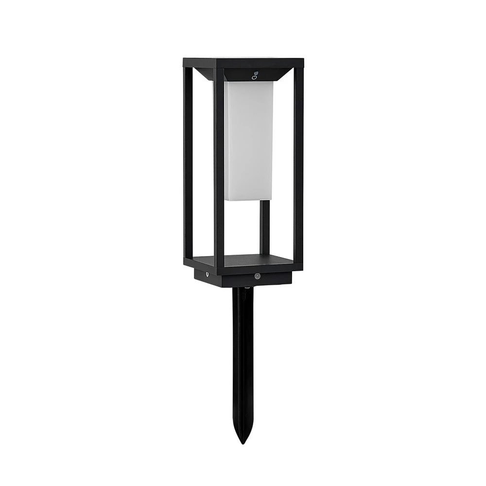 Lucande Eliel potelet LED solaire, 34 cm à montage direct